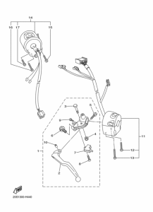 XJ6NA Interruptor  manillar&palanc