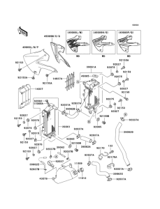KLX300R Радиатор