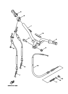 XC125SV ｽﾃｱﾘﾝｸﾞﾊﾝﾄﾞﾙ. ｹｰﾌﾞﾙ