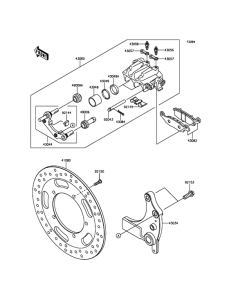 VN1700 Задний тормоз