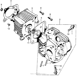 XL70 Цилиндр и головка цилиндра