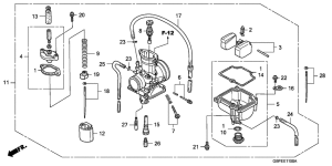 CR85R Carburetor assy