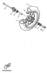 CW50RS Переднее колесо