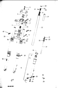 DR-50 Вилка передней оси