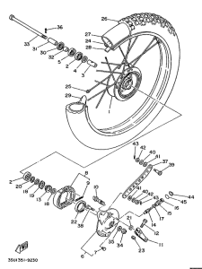 TY125 Переднее колесо