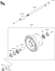 VN800 Переднее колесо