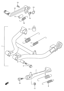 GSF1200S (ABS) Stand comp