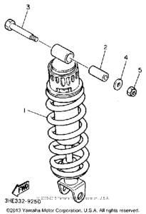 FZR600RA Амортизаторы задние