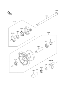 KLE500 Переднее колесо