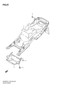 GSX650F (ABS) Заднее крыло