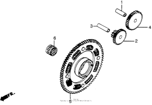 VT700C Starting driven gear