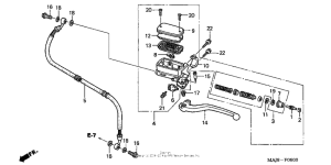 ST1100P Цилиндр сцепления