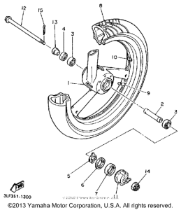 FZR1000BC Переднее колесо