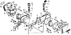CB360 Air cleaner + side cover (2)