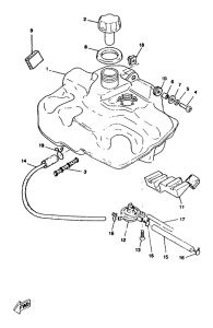 CW50RS Топливный бак