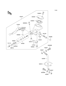 VN1500 Цилиндр сцепления