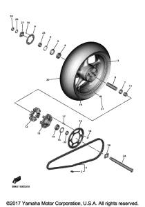 YZF-R6 Переднее колесо