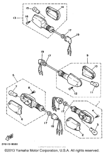 TW200DC Поворотники