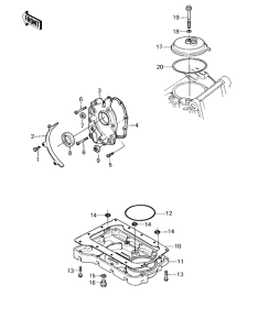 KZ550 Крышка сапуна / маслосборник