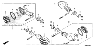 CB1000R Задний фонарь