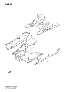 AN125 Щиток облицовочный задний