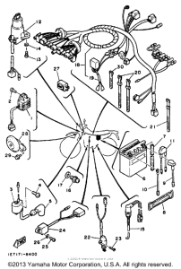 XT350AC (CA ED.) Электрика