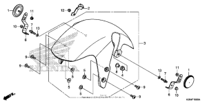 MSX125 Переднее крыло