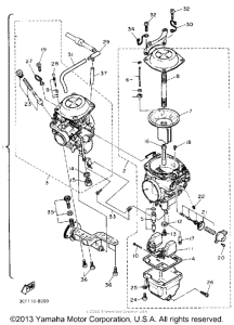 XV750W Карбюратор