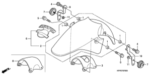 CBR125RS Переднее крыло