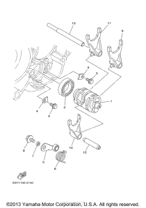 YZ125S1 Копирный вал