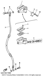 XV535MC Главный тормозной цилиндр