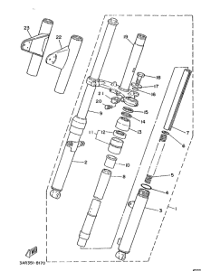 LB50 Передняя вилка