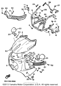 FZR750RU Обтекатель