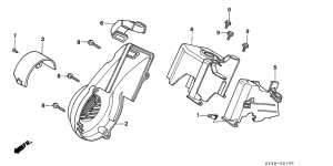 SA75 Fan cover / shroud