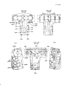 KZ1000 Crankcase bolt & stud pattern