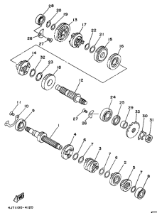 TZ125 Трансмиссия