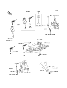 KLE650 Замок зажигания