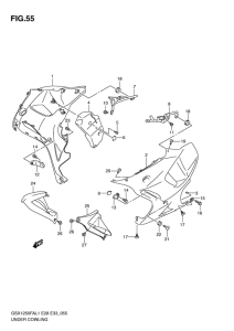 GSX1250 (ABS) Under cowling