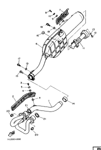 XT600Z Выхлопная система