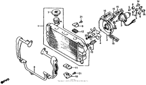 CX650 Radiator + cooling fan