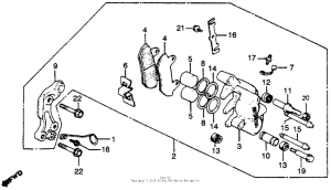 CB450 Передний суппорт