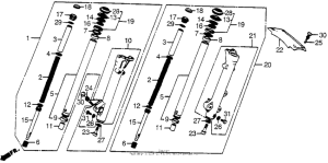 VF500C Передние аммортизаторы