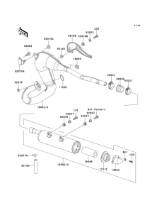 KMX125 Глушитель