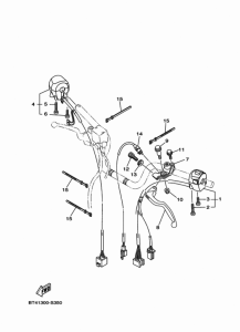 YS125-5C Handle switch & lever