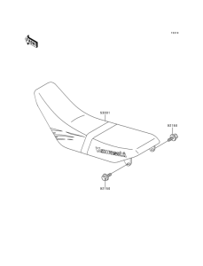 KDX125 Сиденье