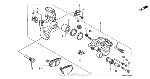 VT1100C3 Задний суппорт