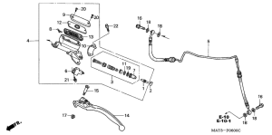 CBR1100XX Главный цилиндр сцепления
