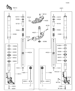 ZX1000 Передняя вилка