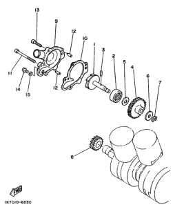 TZR250 Водяной насос
