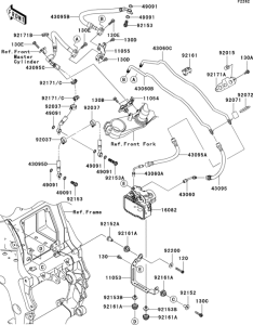ZX1400 Brake piping(1 / 2)